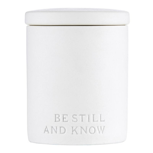 Face to Face Ceramic Candle - Scented - Be Still & Know