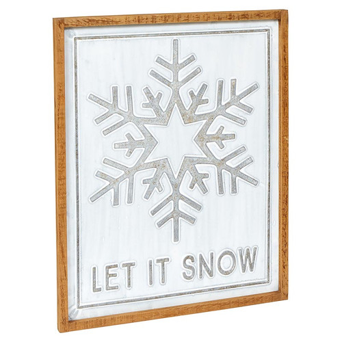 Metal Sign - Let Snow