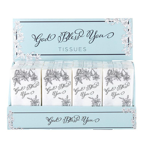 Tissue Packs Display - Blue