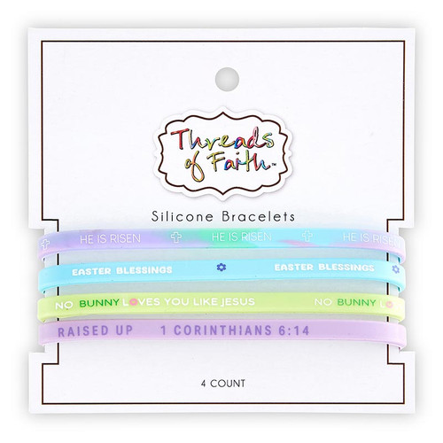 Silicone Bracelet - Easter - 4pc