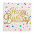 Foil Beverage Napkins - Happy Birthday Confetti