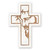 Carved Cross Of Faith Collection - Jesus White Small