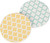 Car Coaster - Quatrefoil, Yellow, Blue