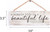 Slat Hanging Wall Sign - Simple Life Beautiful Life