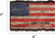 Wood Bark Sign - Patriotic American Flag Land of The Free Distressed