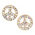 Holiday Stud Earrings & Trinket Tray Sets - Peace on Earth Holiday Stud Earrings & Trinket Tray Sets - Peace on Earth