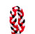 Pom Lanyard - Black/Red/White