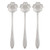 Silver Gold Spoons - Set of 3