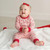 Waffle Knit Two-Piece Pajama Set - Red Bows Waffle Knit Two-Piece Pajama Set - Red Bows