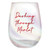Wine Glass Stainless Steel - Dashing Through Merlot