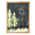 Evergreen Christmas Gold Framed Art - Silent Night