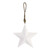 White Enamel Star Ornament - 8" 