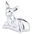 Silver Doe Candle Holder