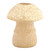 Cream Mushroom Candle Holder