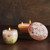 Hand Painted Floral Candle