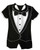 Short Romper - Tuxedo, 3-6 months