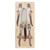 Lilac Ombre Cheese Serving Set in Wood Tray - Set of 5