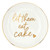 Ceramic Dessert Plates - Let Them Eat Cake - Set of 4