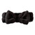 Plush Bow Spa Headband - Black