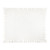 Knit Blankets with Ruffle - White