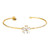 Wedding Crystal Bangle - Crystal Flower