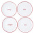 Face to Face Holiday Appetizer Plates - Set of 4