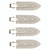 Crease Free Hair Clips - Silver