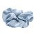 Large Diamond Ornament Satin Rhinestone Scrunchie - Blue