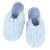 Plush Mohair Slippers - Spa Blue