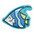 Under The Sea Die Cut Angel Fish Lunch Plate