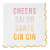 Paper Napkins with Scallop - Cheers