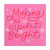 Beverage Napkins - Making Spirits Bright Pink