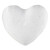 Small Paper-Mache Heart - White