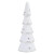 Paper-Mache Tree - White Silver Stars - Set of 3