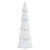 Paper-Mache Tree - White Silver Stars - Set of 3