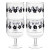 Stackable Acrylic Wine Glasses - Flowers