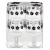 Stackable Acrylic Wine Glasses - Flowers
