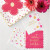 Die-Cut Cocktail Napkins - Pink Flower
