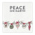 Ceramic Napkin Tray + Napkins - Peace On Earth