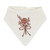 Bandana Bib Set of 2 - Flower/Pink