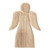 Natural Carved Wood Angel - Large