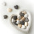 Small Paulownia Wood Heart - White