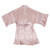 Ruffled Satin Robe - Dusty Rose + Cotton Blossoms
