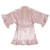 Ruffled Satin Robe - Dusty Rose + Cotton Blossoms