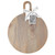 Medium Round Board With Cut Out Handle - Grey Finish