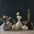 Matte Coffee Ceramic Bud Vase