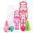 Acrylic Decoration - Nutcrackers - Red - Set of 3
