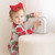 Cozy Romper - Blue Gingham + Red Roses