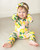 Cozy Romper - Pink Stripes + Lemons
