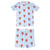 Two-Piece Short Sleeve + Shorts PJ Set - Blue Stripes + Lobsters